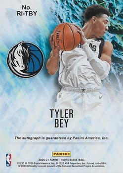 2020-21 Hoops - Rookie Ink #RI-TBY Tyler Bey Back