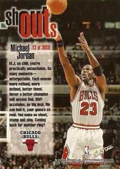 1998-99 Hoops - Shout Outs #13 SO Michael Jordan Back