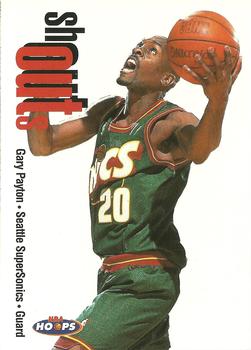 1998-99 Hoops - Shout Outs #23 SO Gary Payton Front