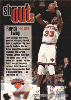 1998-99 Hoops - Shout Outs #4 SO Patrick Ewing Back