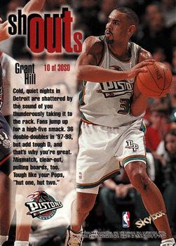 1998-99 Hoops - Shout Outs #10 SO Grant Hill Back