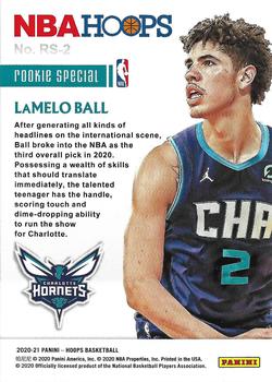 2020-21 Hoops - Rookie Special #RS-2 LaMelo Ball Back