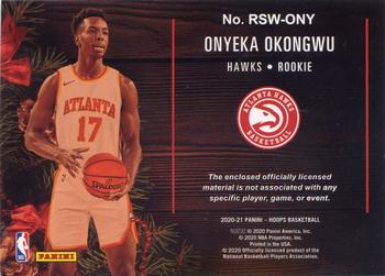2020-21 Hoops - Rookie Sweaters #RSW-ONY Onyeka Okongwu Back