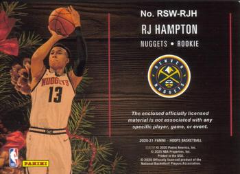 2020-21 Hoops - Rookie Sweaters #RSW-RJH RJ Hampton Back