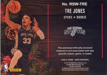 2020-21 Hoops - Rookie Sweaters #RSW-TRE Tre Jones Back