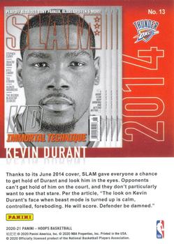 2020-21 Hoops - Slam #13 Kevin Durant Back