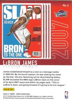 2020-21 Hoops Winter - Slam #2 LeBron James Back