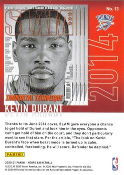 2020-21 Hoops Winter - Slam #13 Kevin Durant Back