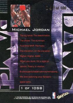 1998-99 Hoops - Slam Bams #1 SB Michael Jordan Back