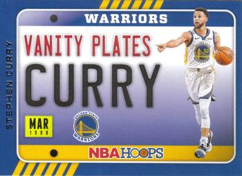 2020-21 Hoops - Vanity Plates #16 Stephen Curry Front