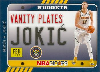 2020-21 Hoops - Vanity Plates #17 Nikola Jokic Front