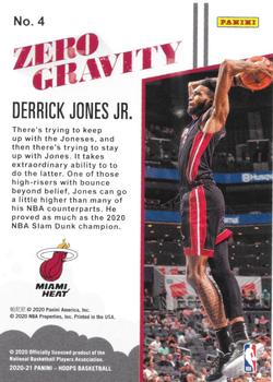 2020-21 Hoops - Zero Gravity #4 Derrick Jones Jr. Back