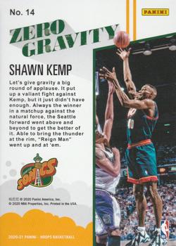 2020-21 Hoops - Zero Gravity #14 Shawn Kemp Back