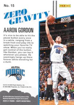 2020-21 Hoops - Zero Gravity #15 Aaron Gordon Back