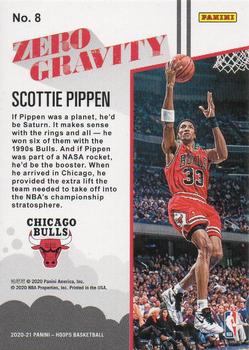 2020-21 Hoops - Zero Gravity Hyper Gold #8 Scottie Pippen Back