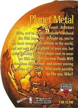 1998-99 Metal Universe - Planet Metal #1 PM Michael Jordan Back