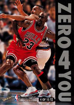 1998-99 Metal Universe - Two 4 Me Zero 4 You #4 TZ Michael Jordan Back