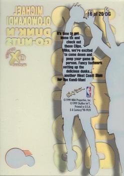 1998-99 SkyBox E-X Century - Dunk'N Go-Nuts #16DG Michael Olowokandi Back