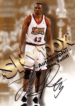 1998-99 SkyBox Premium - Autographics #NNO Theo Ratliff Front