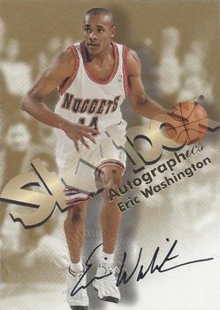 1998-99 SkyBox Premium - Autographics #NNO Eric Washington Front