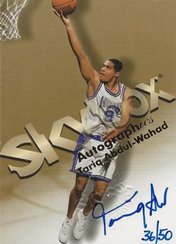 1998-99 SkyBox Premium - Autographics Blue #NNO Tariq Abdul-Wahad Front