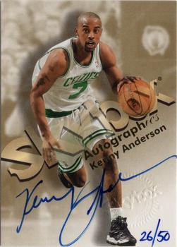 1998-99 SkyBox Premium - Autographics Blue #NNO Kenny Anderson Front
