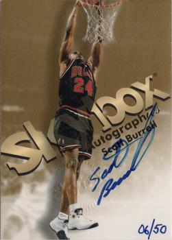 1998-99 SkyBox Premium - Autographics Blue #NNO Scott Burrell Front