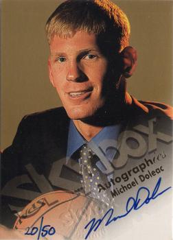 1998-99 SkyBox Premium - Autographics Blue #NNO Michael Doleac Front