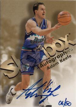 1998-99 SkyBox Premium - Autographics Blue #NNO Adam Keefe Front