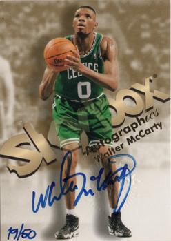 1998-99 SkyBox Premium - Autographics Blue #NNO Walter McCarty Front