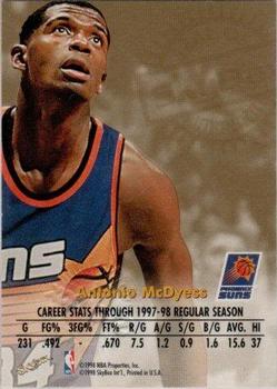 1998-99 SkyBox Premium - Autographics Blue #NNO Antonio McDyess Back