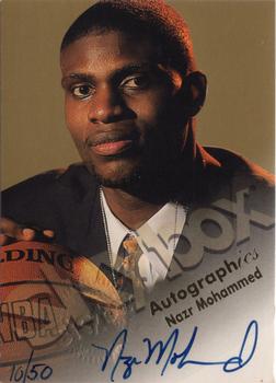 1998-99 SkyBox Premium - Autographics Blue #NNO Nazr Mohammed Front