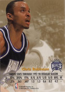 1998-99 SkyBox Premium - Autographics Blue #NNO Chris Robinson Back