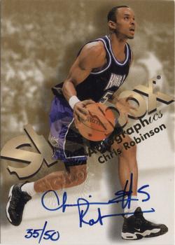 1998-99 SkyBox Premium - Autographics Blue #NNO Chris Robinson Front
