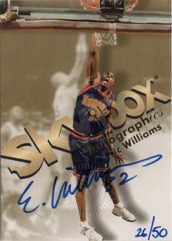 1998-99 SkyBox Premium - Autographics Blue #NNO Eric Williams Front