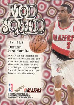 1998-99 SkyBox Premium - Mod Squad #13 MS Damon Stoudamire Back