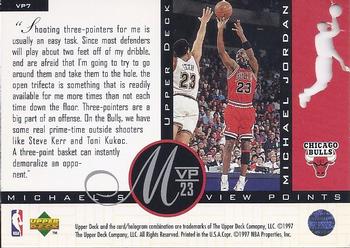 1996-97 Upper Deck - Michael's Viewpoints #VP7 Michael Jordan Back