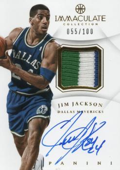 2012-13 Panini Immaculate Collection - Autographed Patches #AP-JI Jim Jackson Front