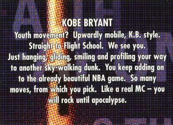 1998-99 SkyBox Thunder - Flight School #2 Kobe Bryant Back