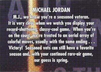 1998-99 SkyBox Thunder - Flight School #9 Michael Jordan Back