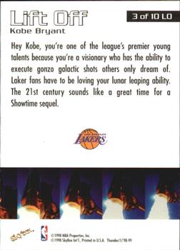 1998-99 SkyBox Thunder - Lift Off #3 LO Kobe Bryant Back