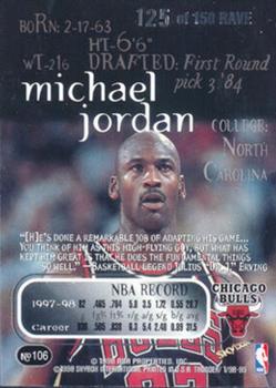 1998-99 SkyBox Thunder - Rave #106 Michael Jordan Back