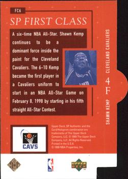 1998-99 SP Authentic - First Class #FC6 Shawn Kemp Back