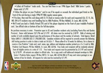 1996-97 Upper Deck - Predictors I #P19 Karl Malone Back