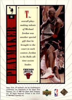1998-99 SP Authentic - MICHAEL #M4 Michael Jordan Back
