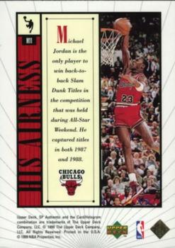 1998-99 SP Authentic - MICHAEL #M11 Michael Jordan Back
