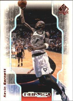 1998-99 SP Authentic - NBA 2K #2K19 Kevin Garnett Front