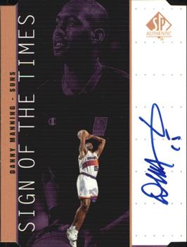 1998-99 SP Authentic - Sign of the Times Bronze #DN Danny Manning Front