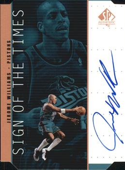 1998-99 SP Authentic - Sign of the Times Bronze #JW Jerome Williams Front