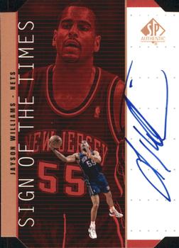 1998-99 SP Authentic - Sign of the Times Bronze #JY Jayson Williams Front